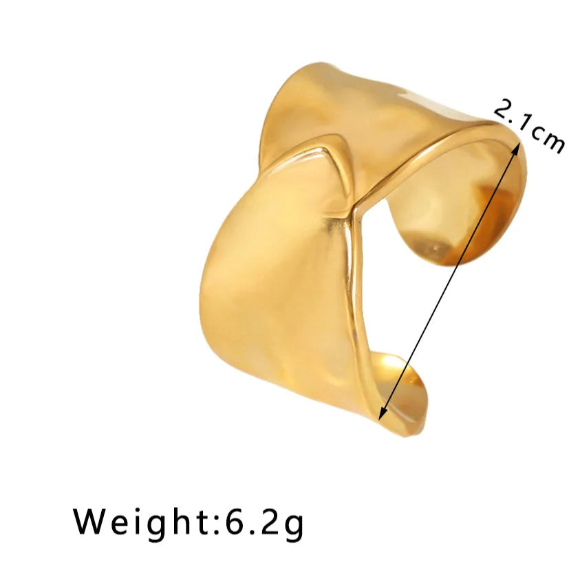 Uncinched Open Ring - Gold