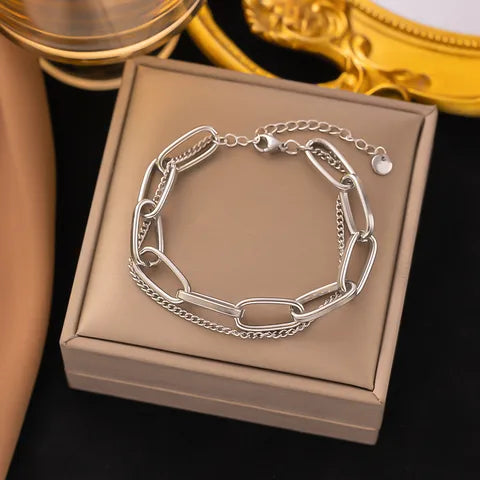 Double Layer Chain Bracelet